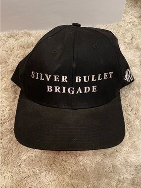 Black Embroidered Silver Bullet Brigade NRA Baseball Cap